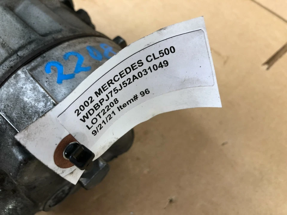 ⭐UNIDAD COMPRESORA AIRE ACONDICIONADO MERCEDES-BENZ CL500 2000-2006 141 K MILLAS LOTE FABRICANTE ORIGINAL 2208 Foto 4 de 4