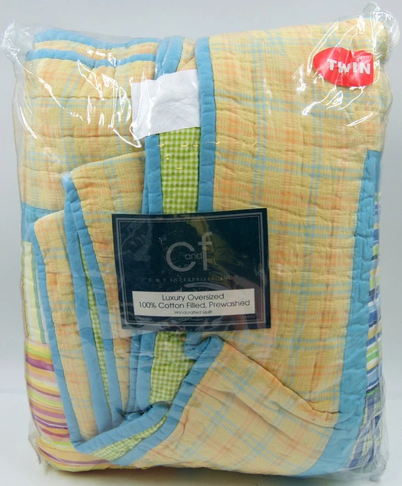 C & F Enterprises Luxury Quilt Set 21x27" Cotton Filled Prewashed Handcrafted   - Image 2 of 4