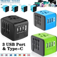 Universal Travel Adapter Converter One International Wall Charger AC Power Plug