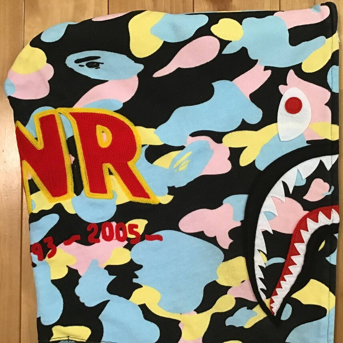 BAPE Multi camo Shark full zip hoodie cotton candy camo A Bathing 