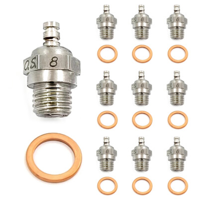 1-12X OS Glow Plug No.8 Standard Glow Plug Spark Medium For RC Nitro Engine