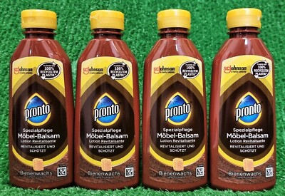 (16,88/l) 4x PRONTO MÖBEL BALSAM Spezial Holzpflege Möbelpolitur (4x200ml) !