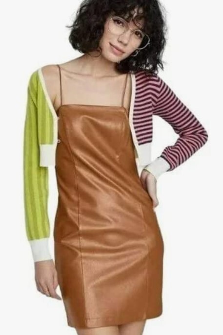 a line black long sleeve dress Long Sleeve Tie Back A-Line Dress, Red / XS main image 0