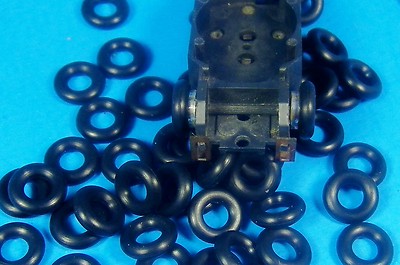 HO Aurora Tjet Slot Car Tire, Lot of 20 Pair  (40) O-Rings GREAT FIT ORing Tires