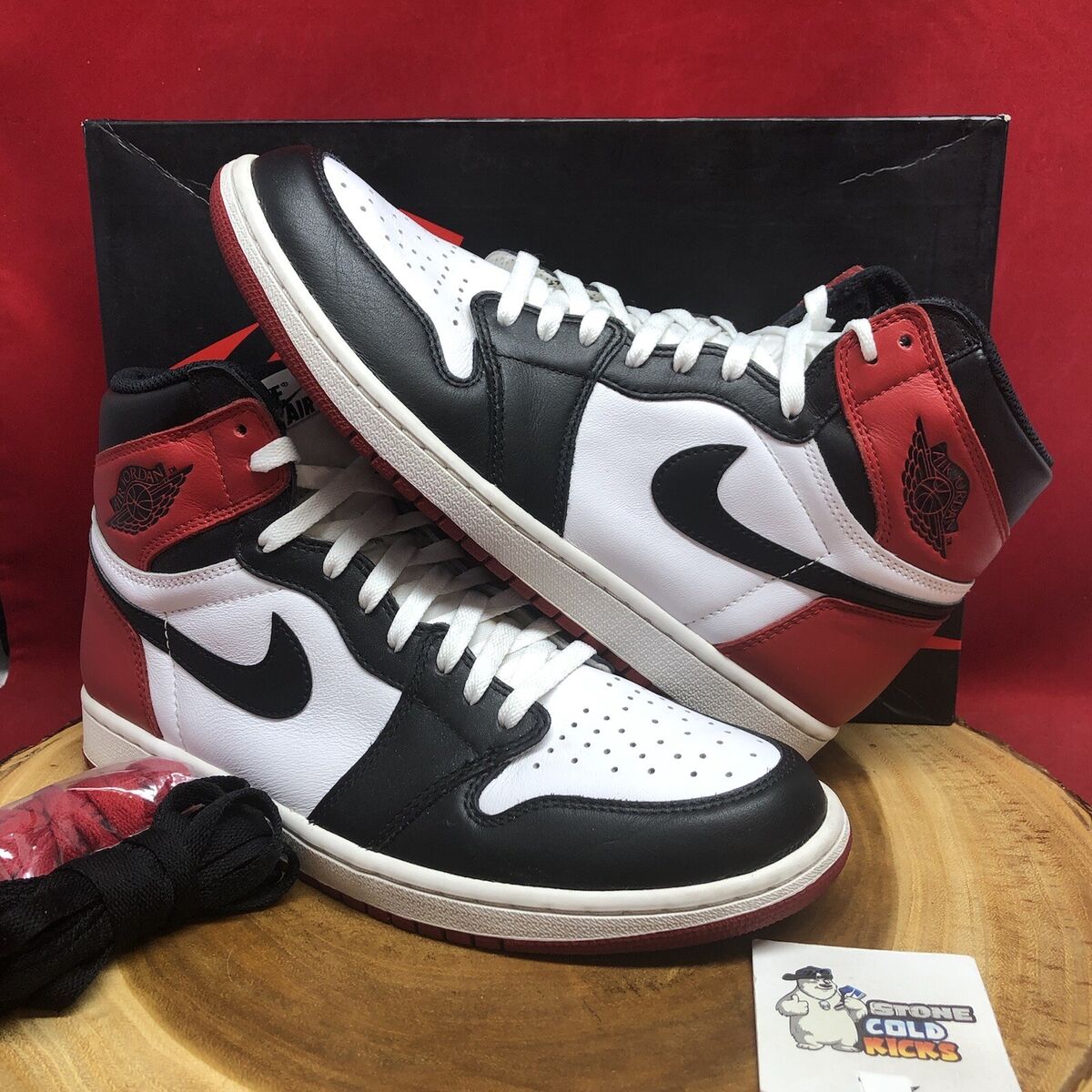 Nike Men's Air Jordan 1 Retro High OG Shoes, White/Orange/Black, 10.5