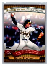 2010 Topps History of the World Series Dennis Eckersley #HWS17