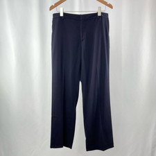 Lauren Ralph Lauren Wool Blend Straight Leg Pant in Navy Size 10