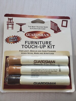 Guardsman Furniture Touch Up Markers Kit - Light Medium Dark - New Old Stock