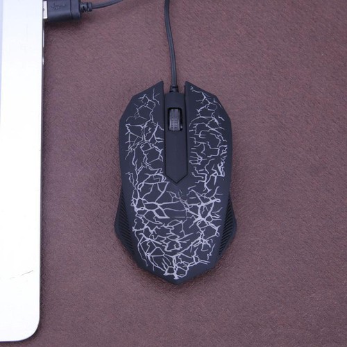 Kabel USB-Schnittstelle 3 Tasten 2400DPI optische farbige Hintergrundbeleuchtung - Bild 8 von 10