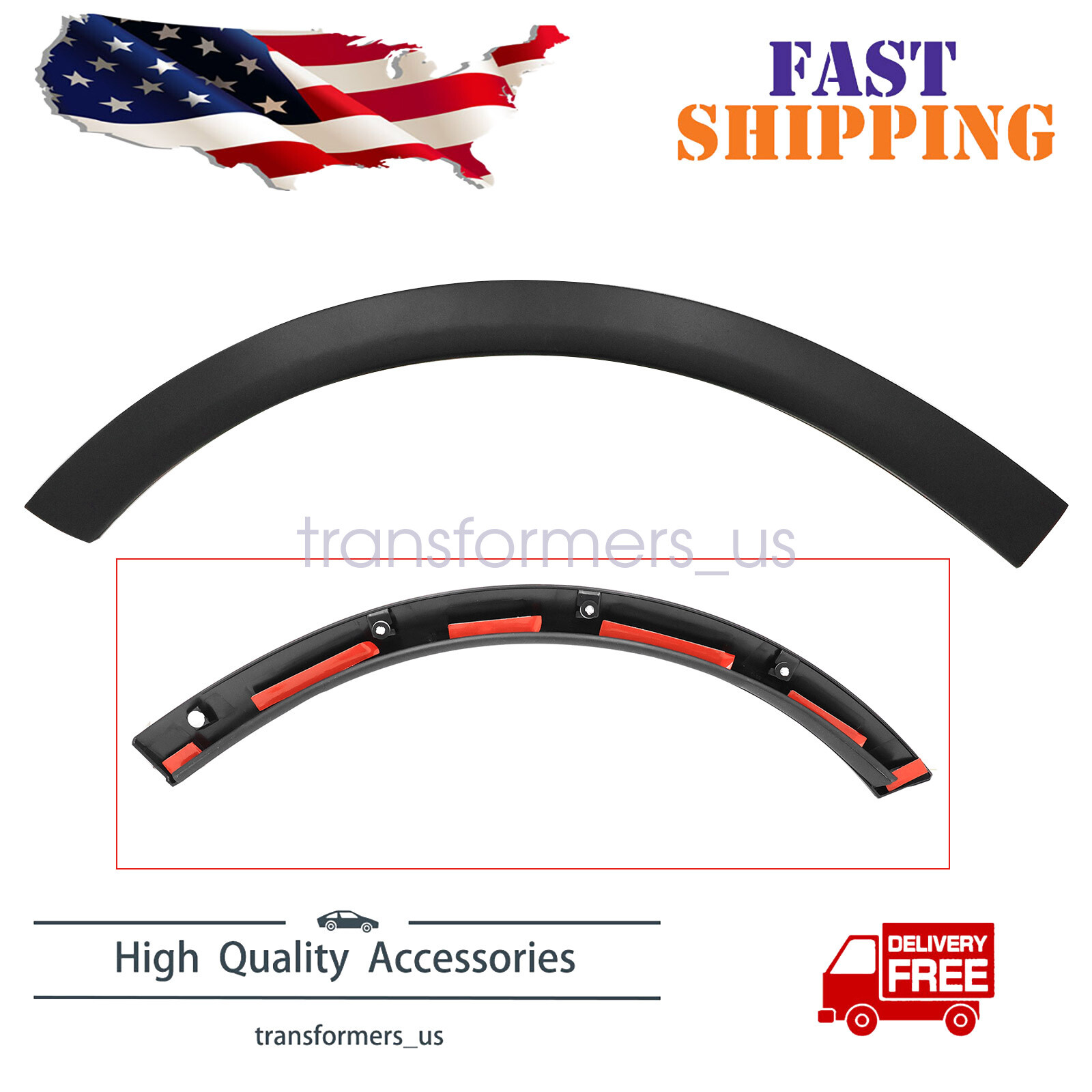 Rear Right Door Section Wheel Eyebrow Arch Trim For Tesla Model X 2016-2024