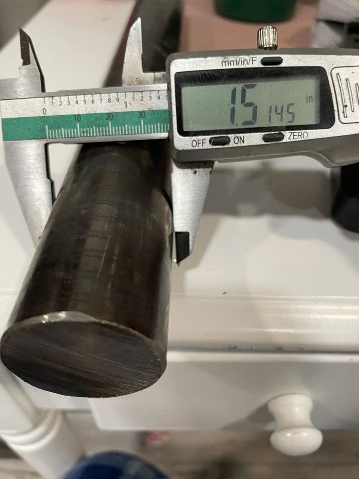 Barra/varilla redonda de acero inoxidable de 1,5" de aleación 410 QDT 12" de largo y 1 1/2" de diámetro Foto 3 de 4