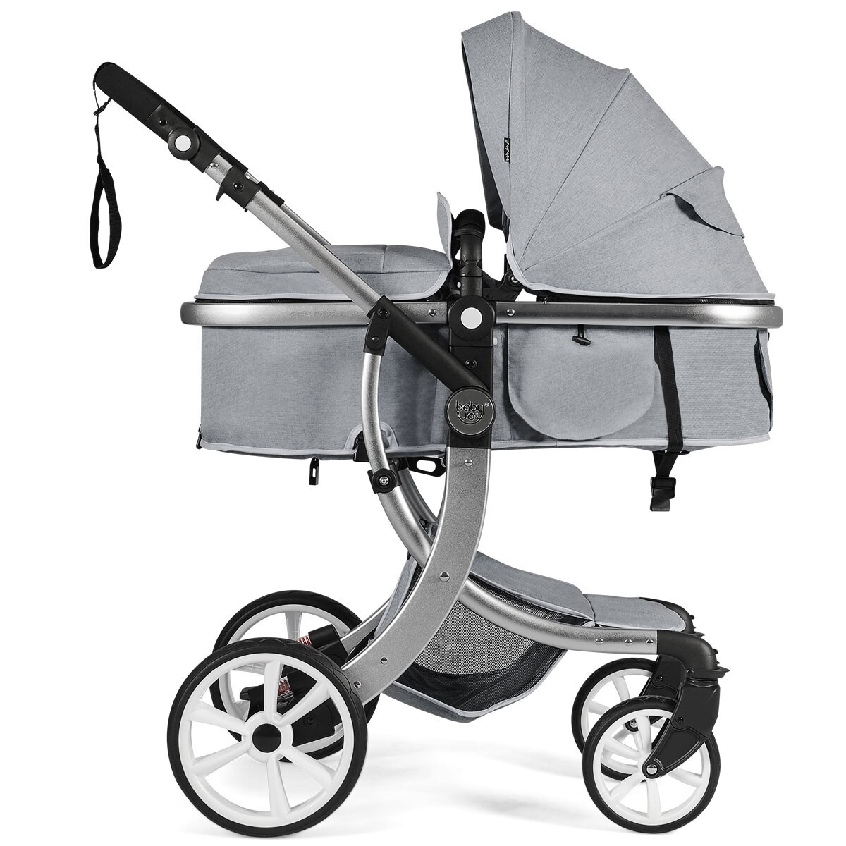 2 in 1 Baby Stroller Pushchair Convertible Reversible Pram W