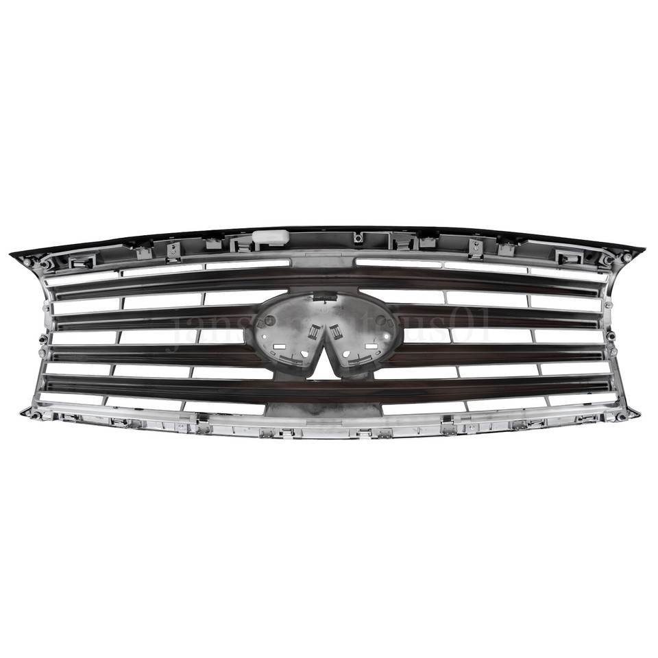 Chrome Mesh Front Upper Grille For 2013-2015 Infiniti JX35 QX60 – Direct Fit OE 62310-3JA0B