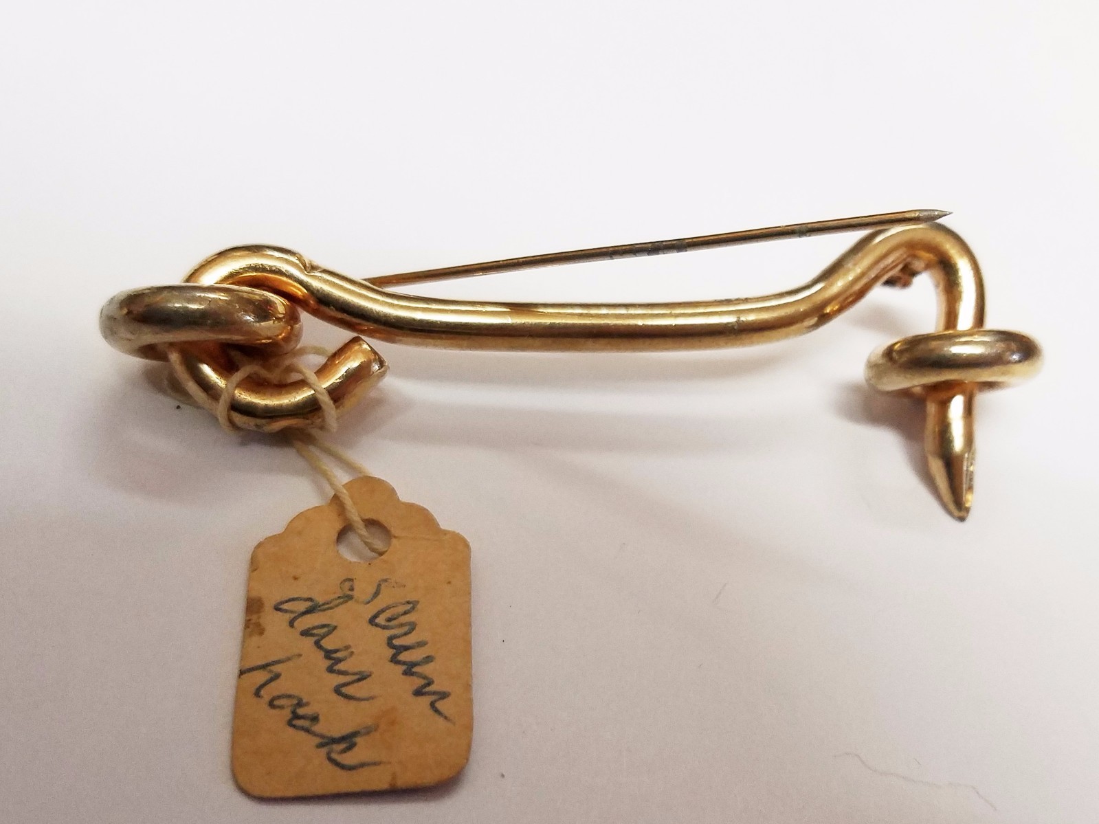 VINTAGE Screen Door Hook Pin Dipped in Gold eBay