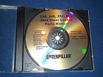 CAT CATERPILLAR 236 246 252 262 SKID STEER LOADER PARTS BOOK MANUAL 4YZ