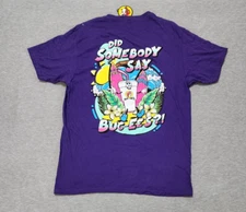 Bucees Shirt Womens Large Purple Buc-ees Beaver Truck Stop Surf Destination Tee