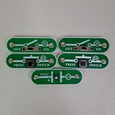 Elenco Snap Circuits Replacement Parts S1 Slide Switch S2 Press Switch C4 100uf