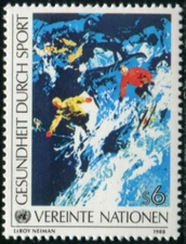 UN Vienna #Mi85 MNH 1988 Health throught sports [84]