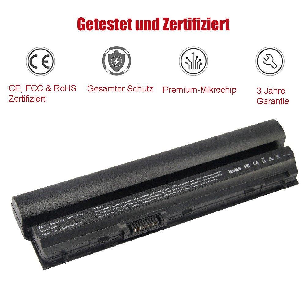 AKKU für Dell Latitude E6320 E6220 E6120 E6230 E6430S E6330 FRR0G RFJMW KFHT8 DE