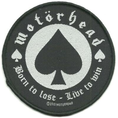 MOTORHEAD born to lose 2010 circular WOVEN SEW ON PATCH - official merch LEMMY