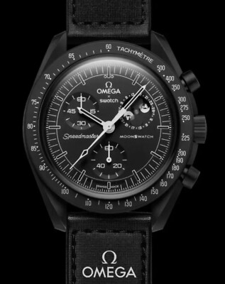 Swatch x Omega Mission to the Moon phase / New Moon / Black Snoopy