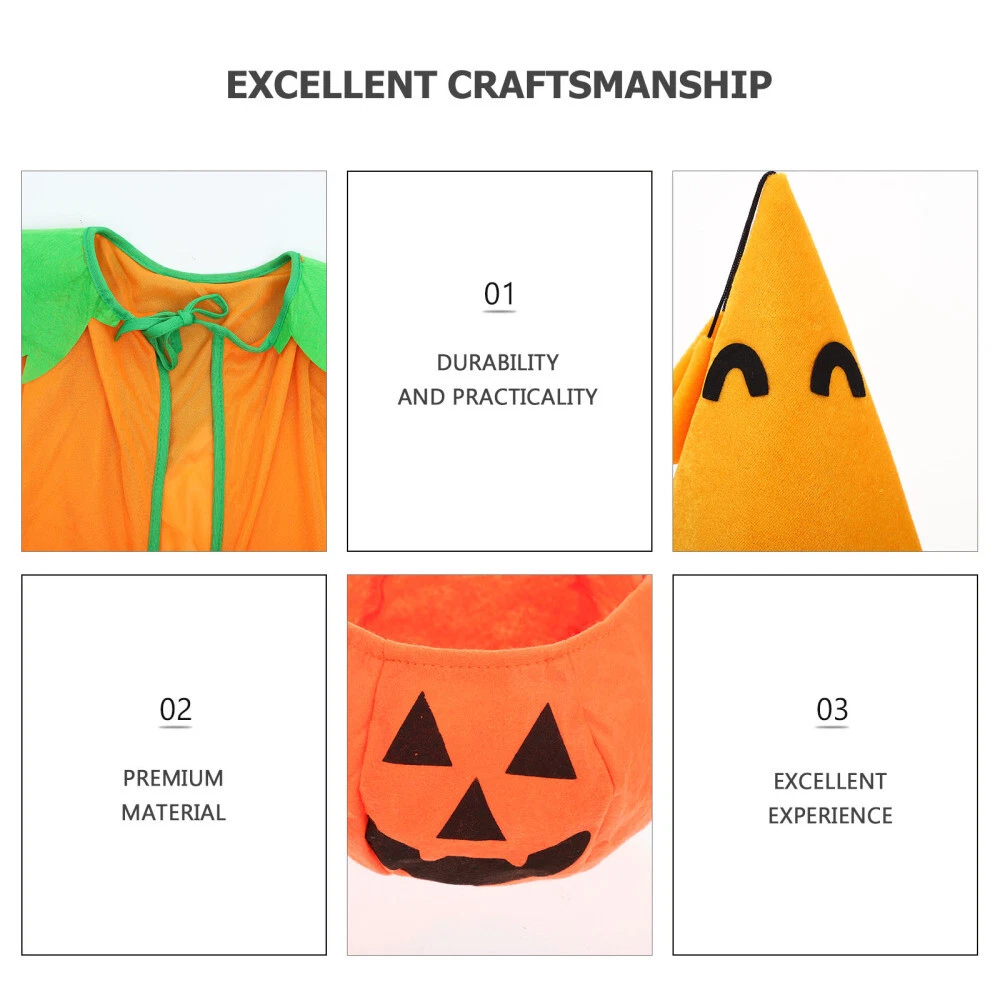 VETEMENTS Zucca Cosplay Vestiti Zucca Vestito Fantasia Halloween Zucca Cosplay Set