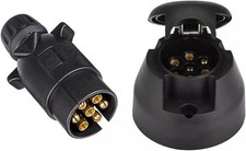 7 Pin Towing Electrics - Plug And Socket 12n Type For Caravan Trailer Lights 7 Pin Towing Electrics - Plug And Socket 12n Type For Caravan Trailer Lights
