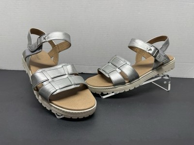 Dr. Scholl's Take Five Women's Sandals Silver Size 10M