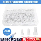 350PCS Closed End Crimp Cap12-10 16-14 22-18 AWG Gauge Wire Connector Terminal