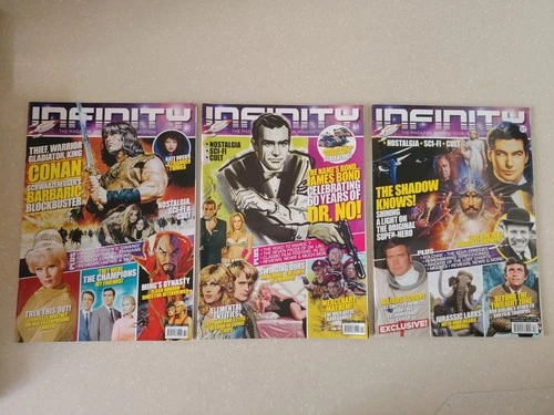 BUNDLE OF 3 UK INFINITY MAGAZINES ISSUE #51 ISSUE #52 & ISSUE #57 **VGC**