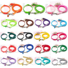 1Pc Cute Dog Leash and Collar Set 1.2M for Puppy Cat Traction Rope Dog Collar Ha