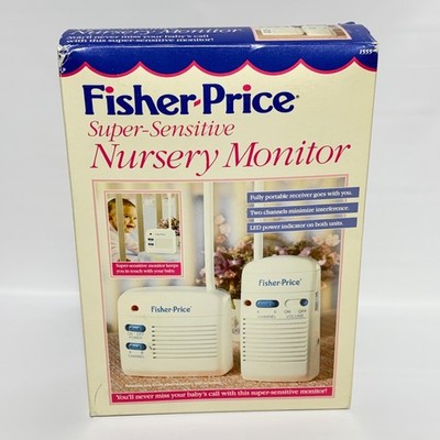 Vintage Fisher Price Super-Sensitive Nursery Monitor 1555 NEW Sealed 1993