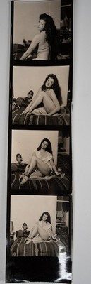 PHOTO France Pin-Up Contact Sheet Snapshot 6X6cm Per View 1960