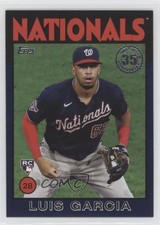 2021 Topps 1986 Baseball 35th Anniversary Series 2 Blue Luis Garcia #86B-40 fo7