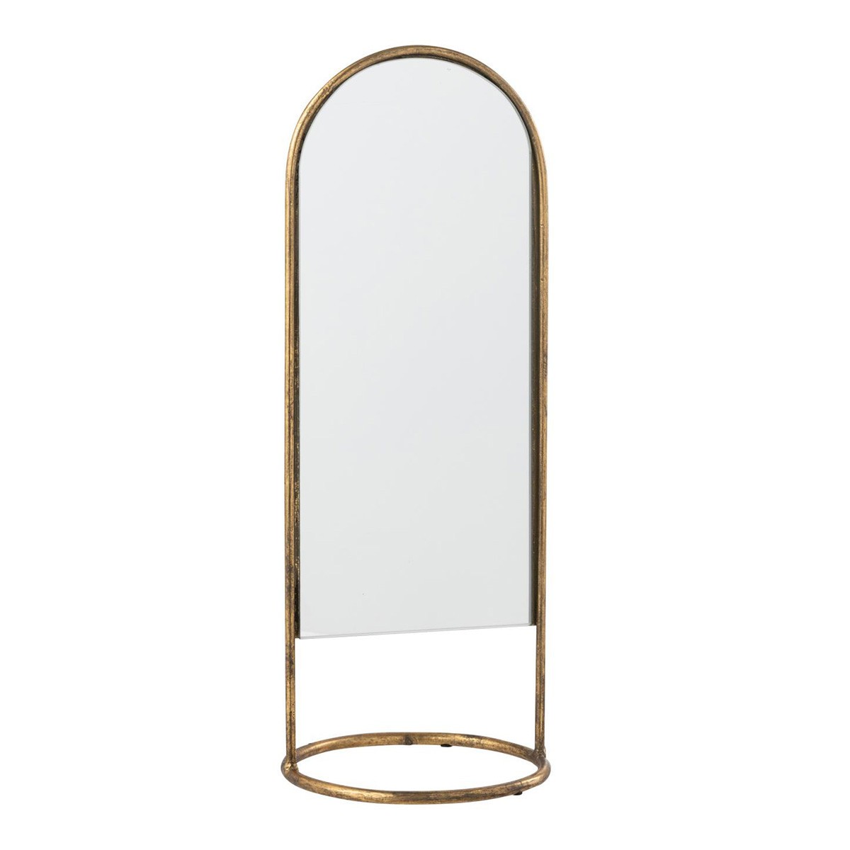 Miroir doré Daisy 45cm en métal noble, l'esprit haute couture