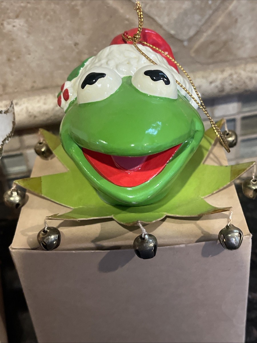1979 Henson Assoc Miss Piggy Angel And Kermit W/Boxes. Ornament