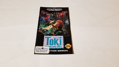 Toki Going Ape Spit Sega Genesis Instruction Manual Booklet ONLY