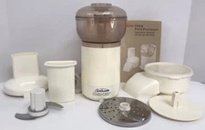Vintage Sunbeam Oskar 14081 Food Processor Chopper w/ Accessories Tested & Works