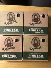 Dr. Squatch Men's Natural Bar Soap Pine Tar Heavy Grit 5oz Lot Of 4