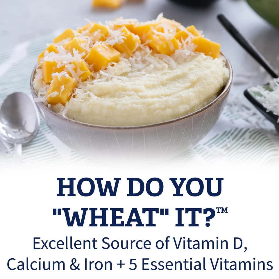 Crema de trigo cereal caliente de grano entero 2 1/2 minutos de tiempo de cocción paquete de 18 onzas de 12 Foto 3 de 4