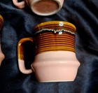 Rare Vintage Drip Glaze Mugs~Coffee Cups~Stoneware~MCM~Beauceware~Taiwan — photo 6