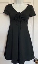 Women’s SHEIN Petite Mini Flared Black Dress