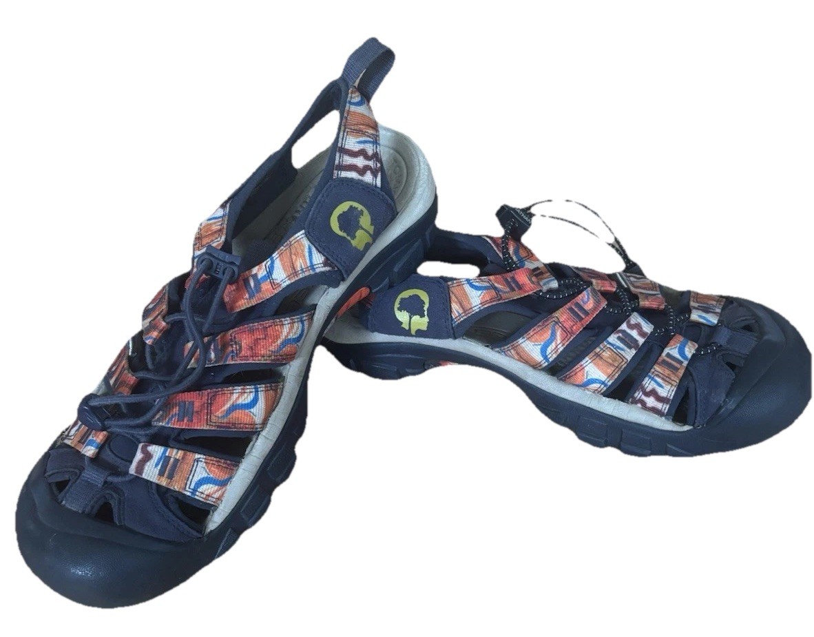 Sandali donna Keen blu navy e arancione taglia 8