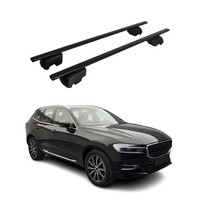 DachträGer GepäCkträGer FüR Volvo XC60 2017-2023 GrundträGer Abe Schwarz 2X