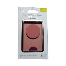 Gg6-O PopSockets Magnetic Wallet with Grip  MagSafe Adapter Ring Included Clay