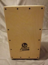 LP Aspire Cajon Fixed Snare Natural Finish Beginner Folk Percussion