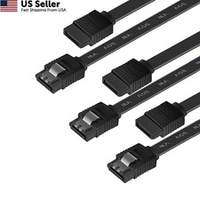 BENFEI SATA Cable III, 3 Pack III 6Gbps Straight HDD 3 Pack, Black