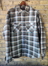 VTG NWOT JC Penney The Mens Shop Plaid Insulated Flannel Button Up Shirt XL Tall