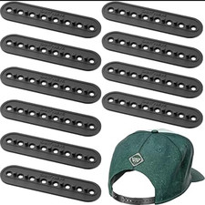 10 Pack Hat Size Extender, Adjustable Hat Buckle Replacement, TPR PP Material, H