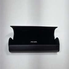 Prada Saffiano Eyeglasses/Sunglasses Black Hardshell Case Magnetic Close 6in